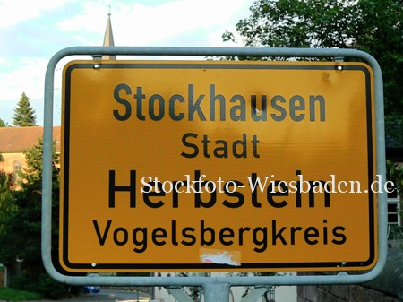 Stockfoto: Stockhausen Ortsschild